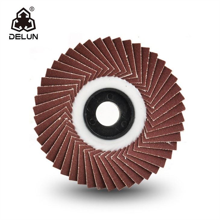 4 Inch Brown Fused Aluminum Oxide Flap Disc For Grinding