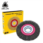 Crimped Steel Round Brass Wire Brush