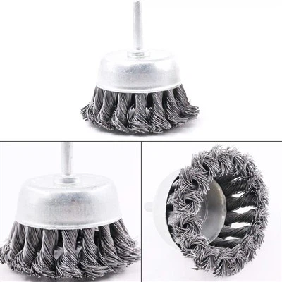 2.5inch Twisted With Shaft Cup Brush in Factory Price