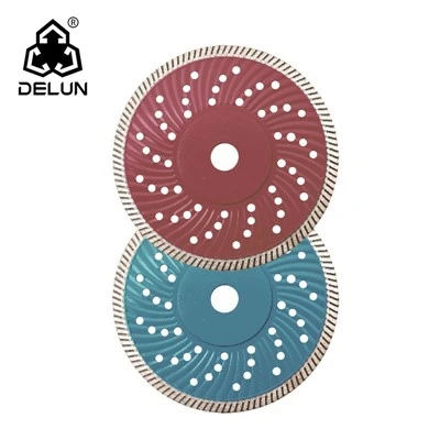 DELUN 7'' Super Thin Turbo Blade Diamond Tools With High Performance