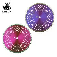 DELUN Thin Turbo Diamond Cutting Disc Circular Diamond Saw Blade For Granite