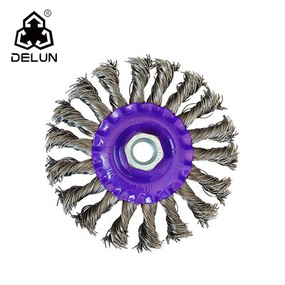 5inch Flat Twisted Wheel Brush For Efficient Grinding And Polishing