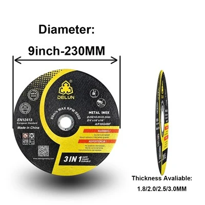 9inch High Quality Cutting Disc For Grinder With International Standard